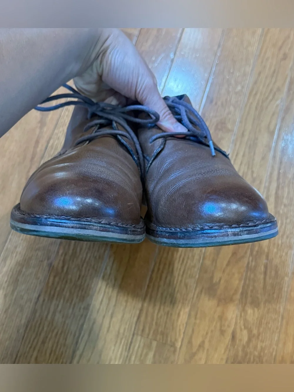 Cole Haan Men's 8M Glenn Leather Chukka Boots Brown Ankle Desert Shoes C11777
